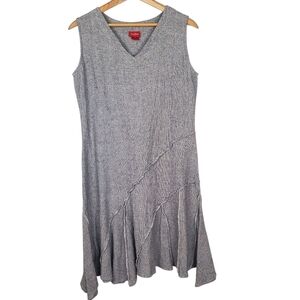 Toofan Gray Sleeveless Sundress. Cotton Knit. Boho. MED. B0031